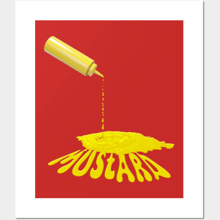 Dripping Mustard Bottle Posters and Art